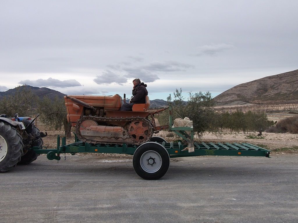  Plataforma porta orugas de cadenas